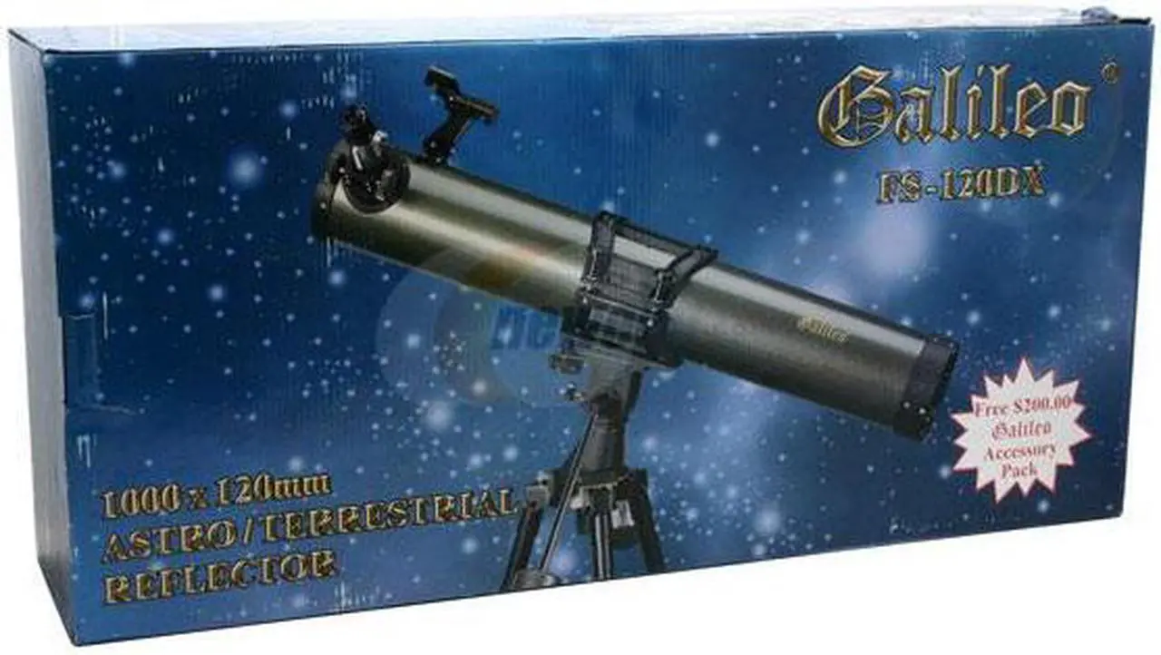 Alt view image 10 of 10 - GALILEO FS-120DX Reflector Telescope