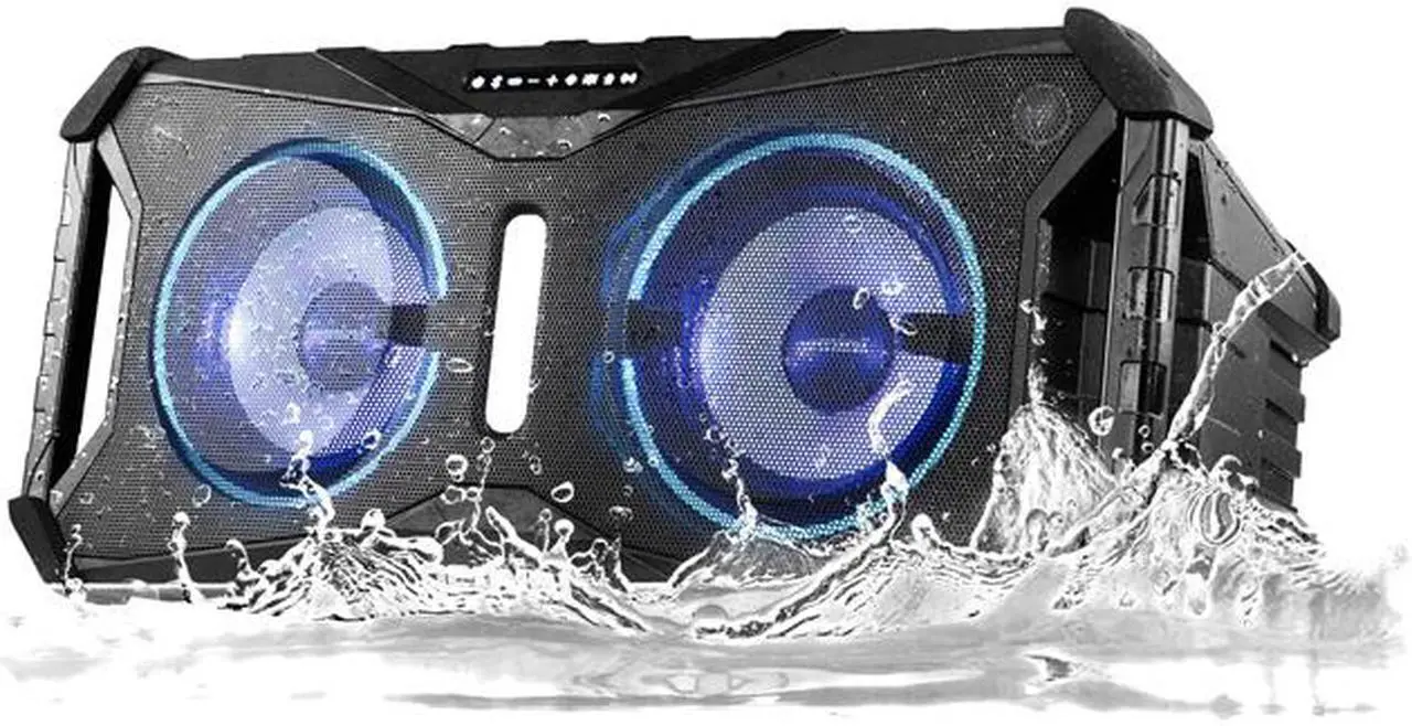 Main image of Gemini SOSP-8BLK SoundSplash Floating Dual 8" Bluetooth Speaker w/ LED Party Lighting