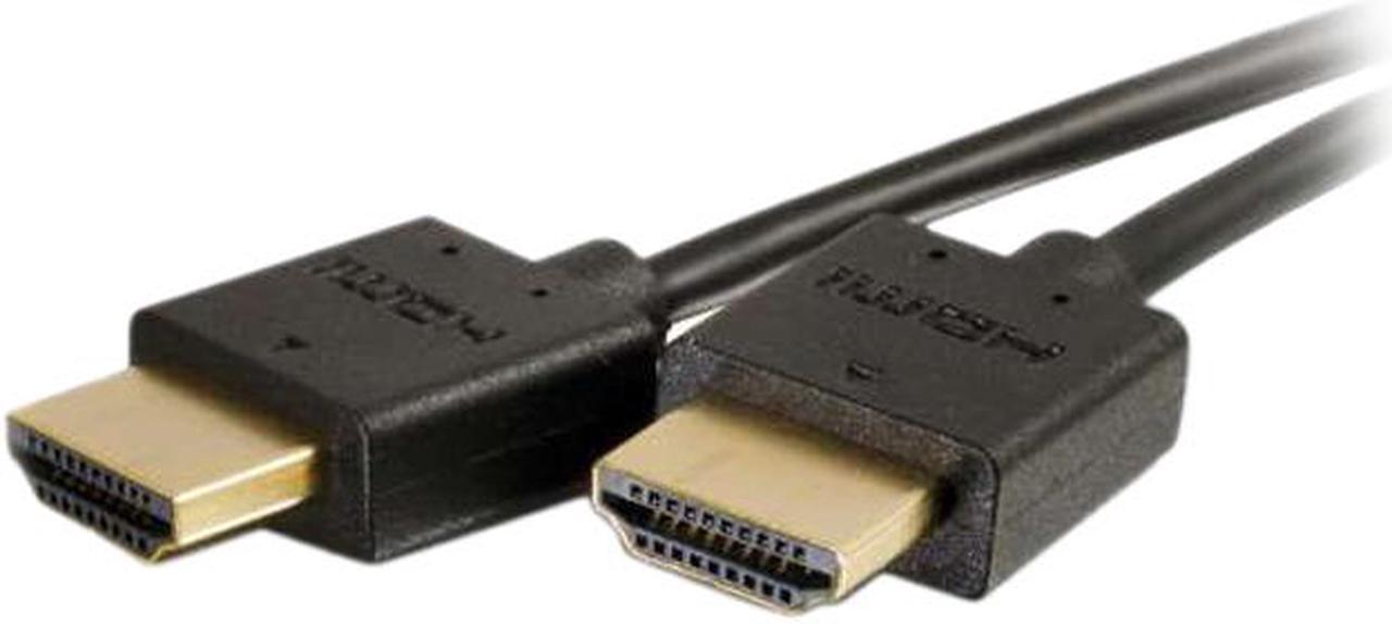 C2G 41363 Ultra Flexible 4K UHD High Speed HDMI Cable (60Hz) with Low Profile Connectors, Black (3 Feet, 0.91 Meters)