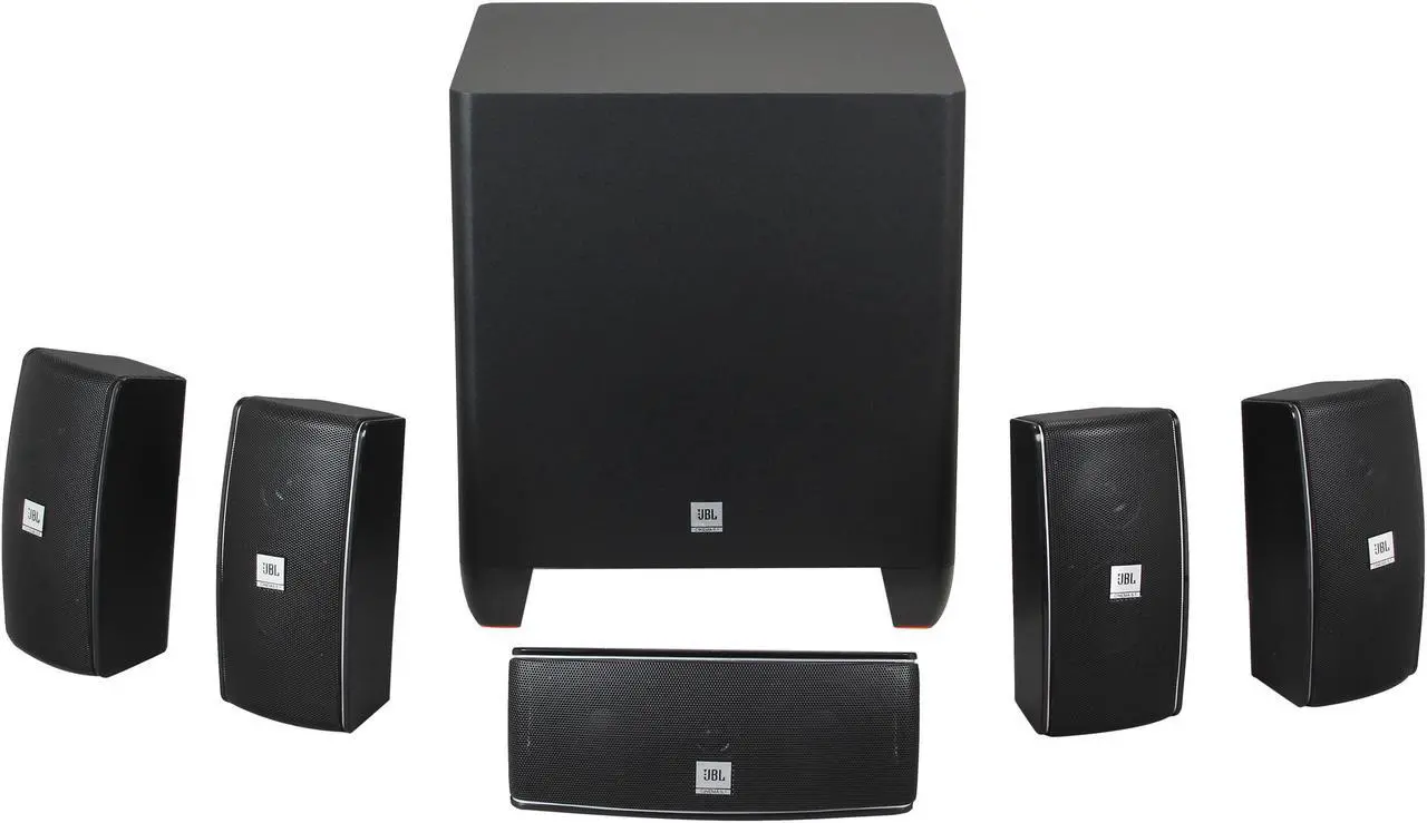 Main image of JBL Cinema 610 5.1 CH Home Theater Speakers System with Powered Subwoofer and Dedicated Center Speaker
