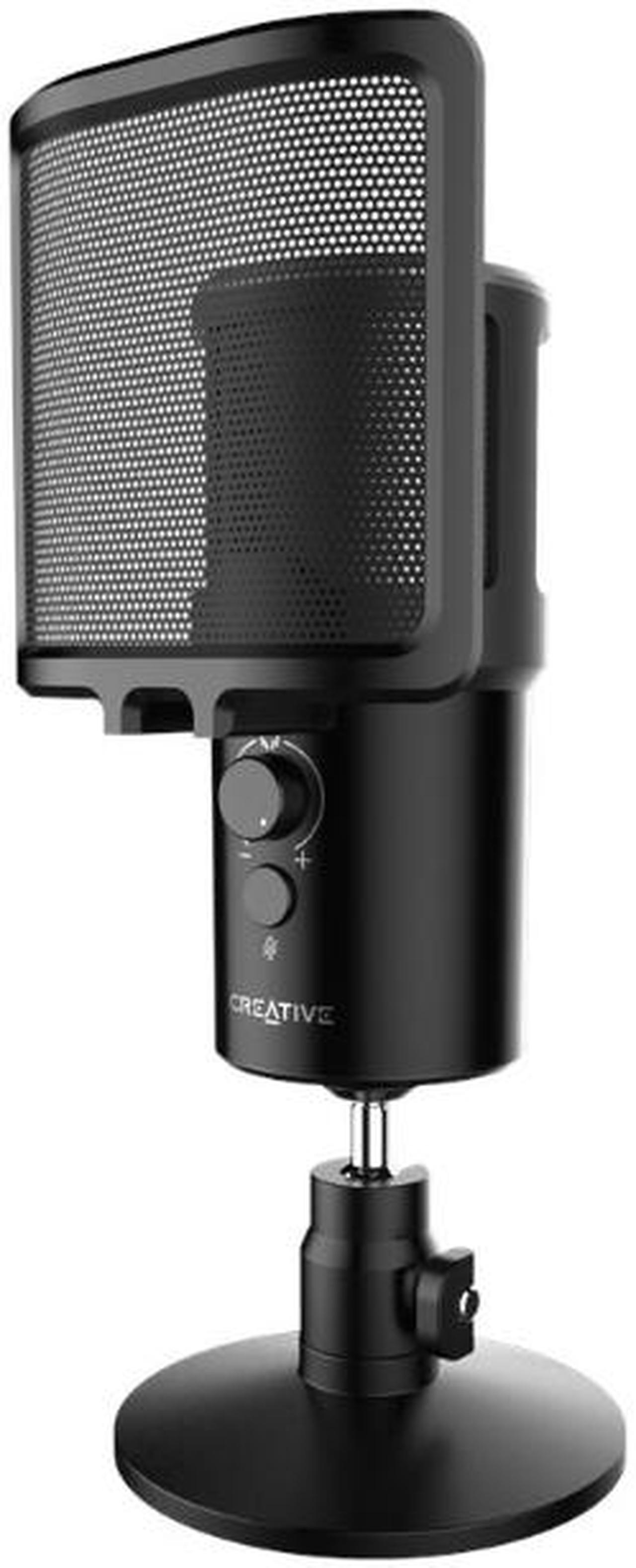 Creative Creative Live! Mic M3 24-bit/96kHz USB Microphone with Cardioid/Omni Polar Patterns, Mic-Monitoring, Mute Button, Detachable Pop Filter/Table Stand 70SA017000000