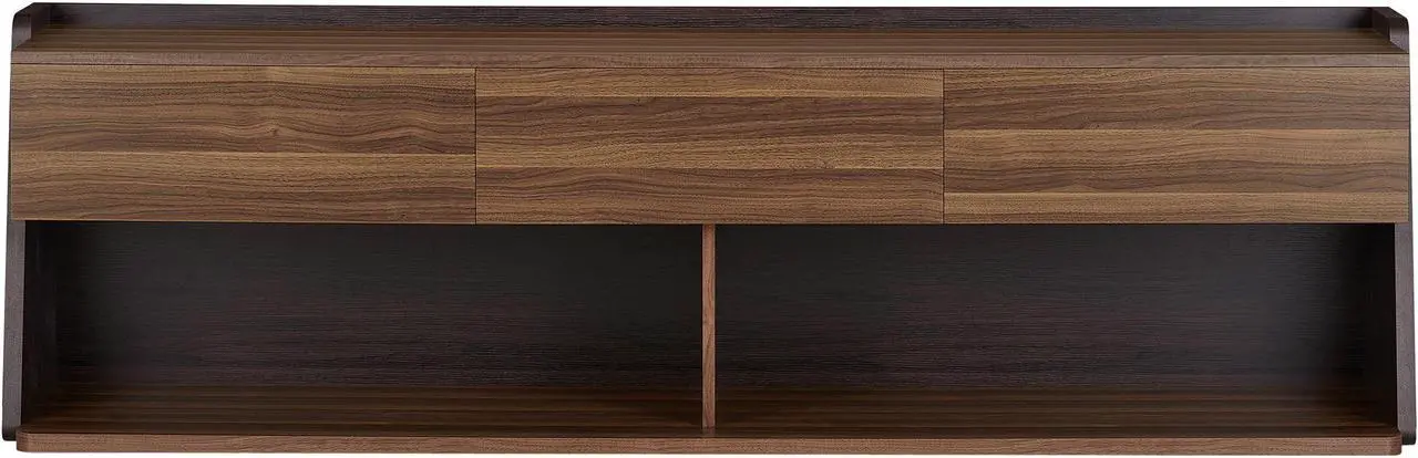 Main image of Furniture of America Light Walnut Taren Multi-Storage TV Cabinet