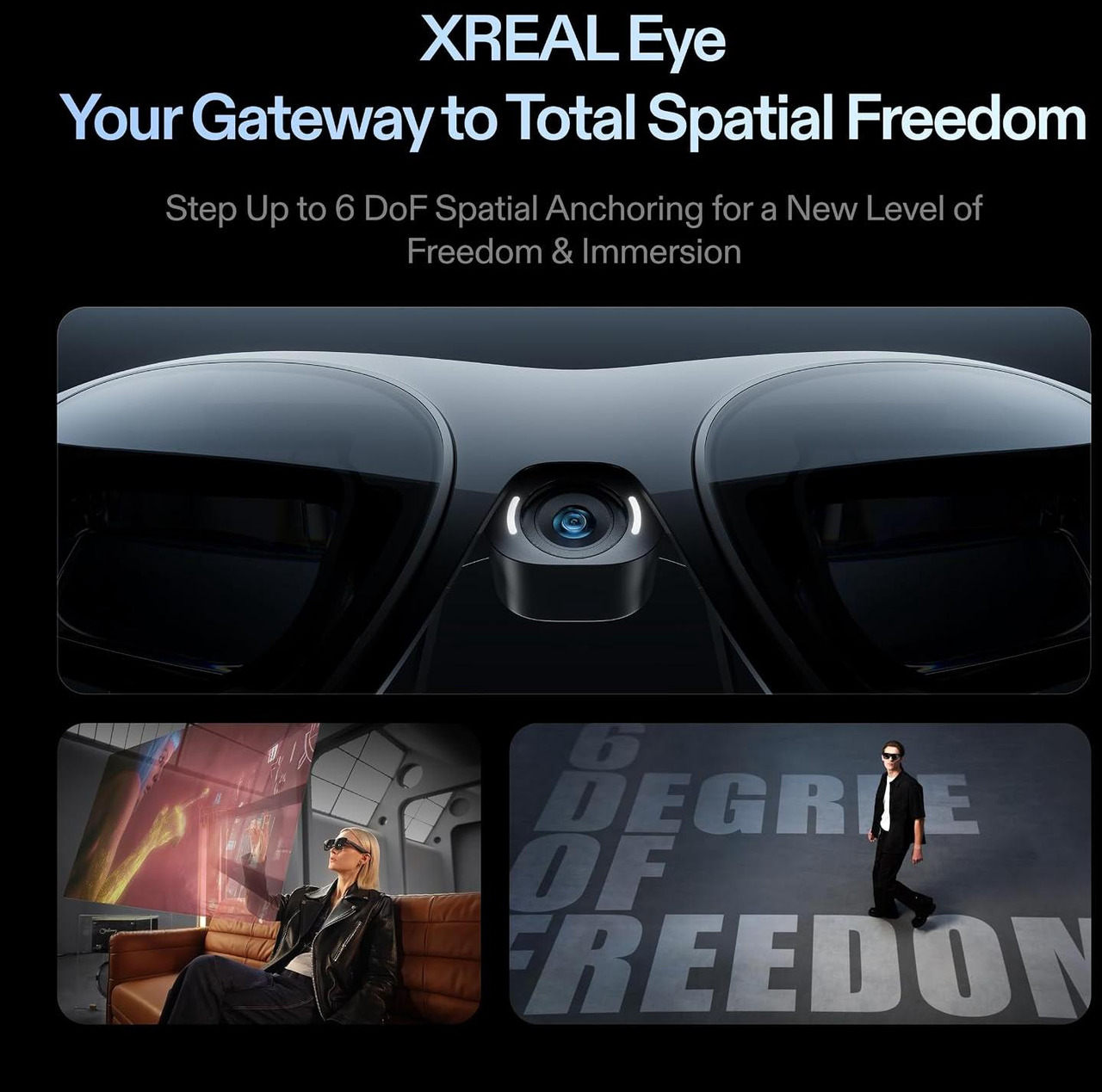 Open Box: XREAL One Pro AR Glasses, 57 Degree FOV X Prism, Sony Micro-OLED 120Hz, X1 Chip, 3ms Latency, Sound by Bose, Size M (IPD 57-66mm) - Newegg.com - Open Box condition - Image 14