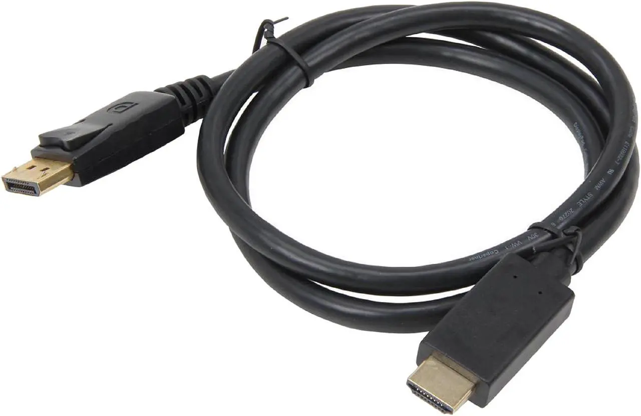 Alt view image 2 of 2 - Kaybles DP-HDMI-3-2P DP to HDMI Cable 3 ft. (2 Pack), Gold Plated DisplayPort to HDMI Cable 1080p Full HD for PCs to HDTV, Monitor, Projector with HDMI Port