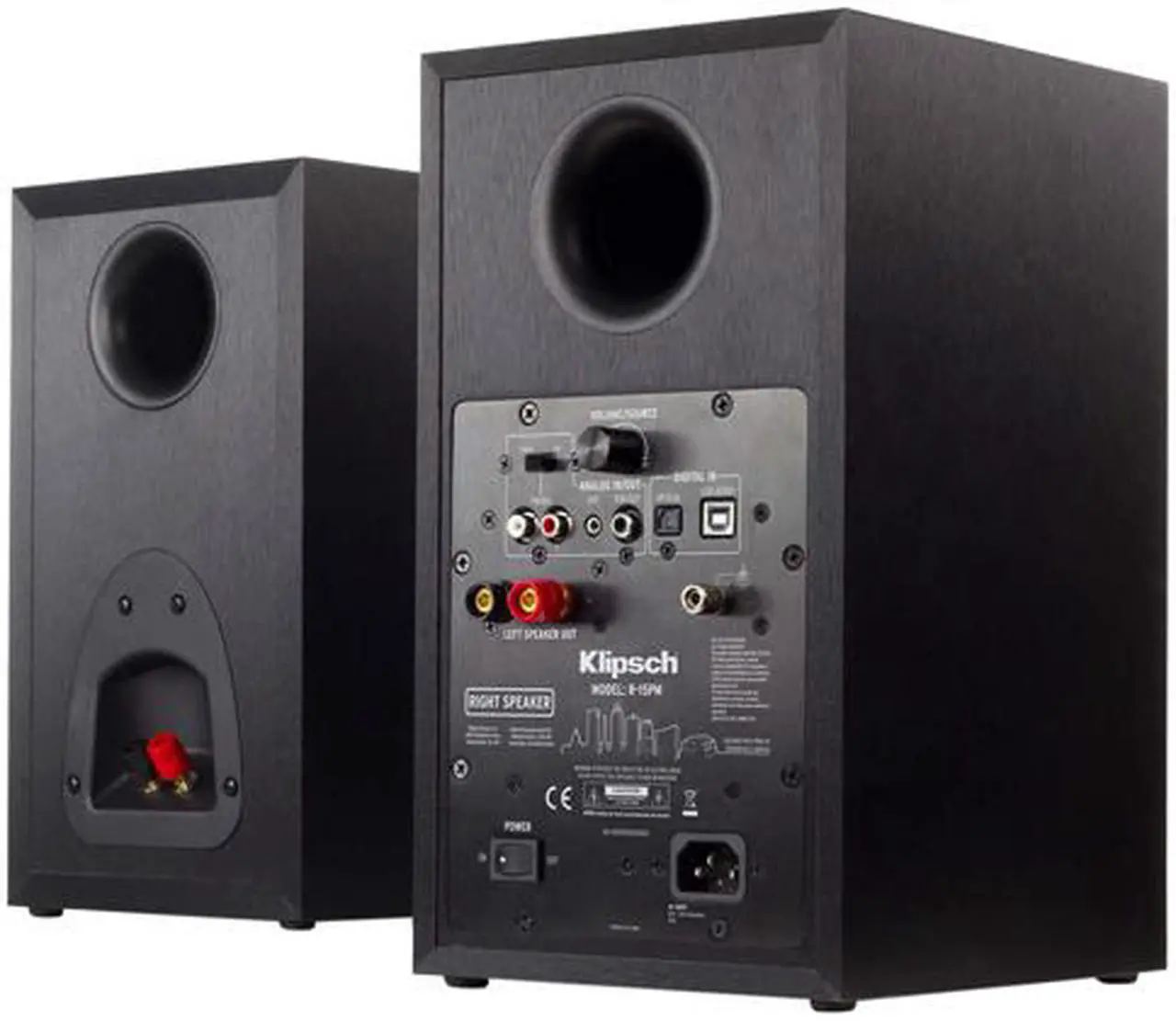 Alt view image 4 of 4 - Klipsch Certified Factory Refurbished R-15PM Powered Speakers (Pair)