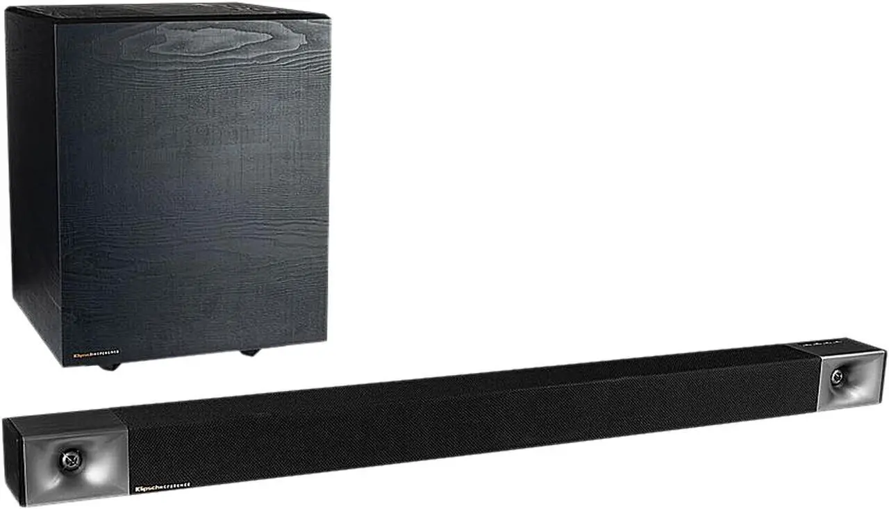 Alt view image 2 of 10 - Klipsch Cinema 600 3.1 Sound Bar System with Wireless Pre-Paired 10" Subwoofer - Black