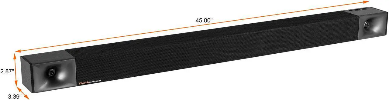 Alt view image 7 of 10 - Klipsch Cinema 600 3.1 Sound Bar System with Wireless Pre-Paired 10" Subwoofer - Black