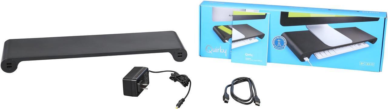Alt view image 10 of 9 - Quirky PSPBP-BK01 Spacebar POP Monitor Stand and 6-Port USB Hub