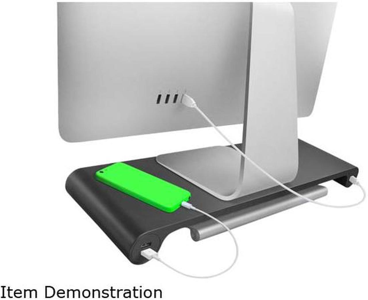 Alt view image 4 of 9 - Quirky PSPBP-BK01 Spacebar POP Monitor Stand and 6-Port USB Hub