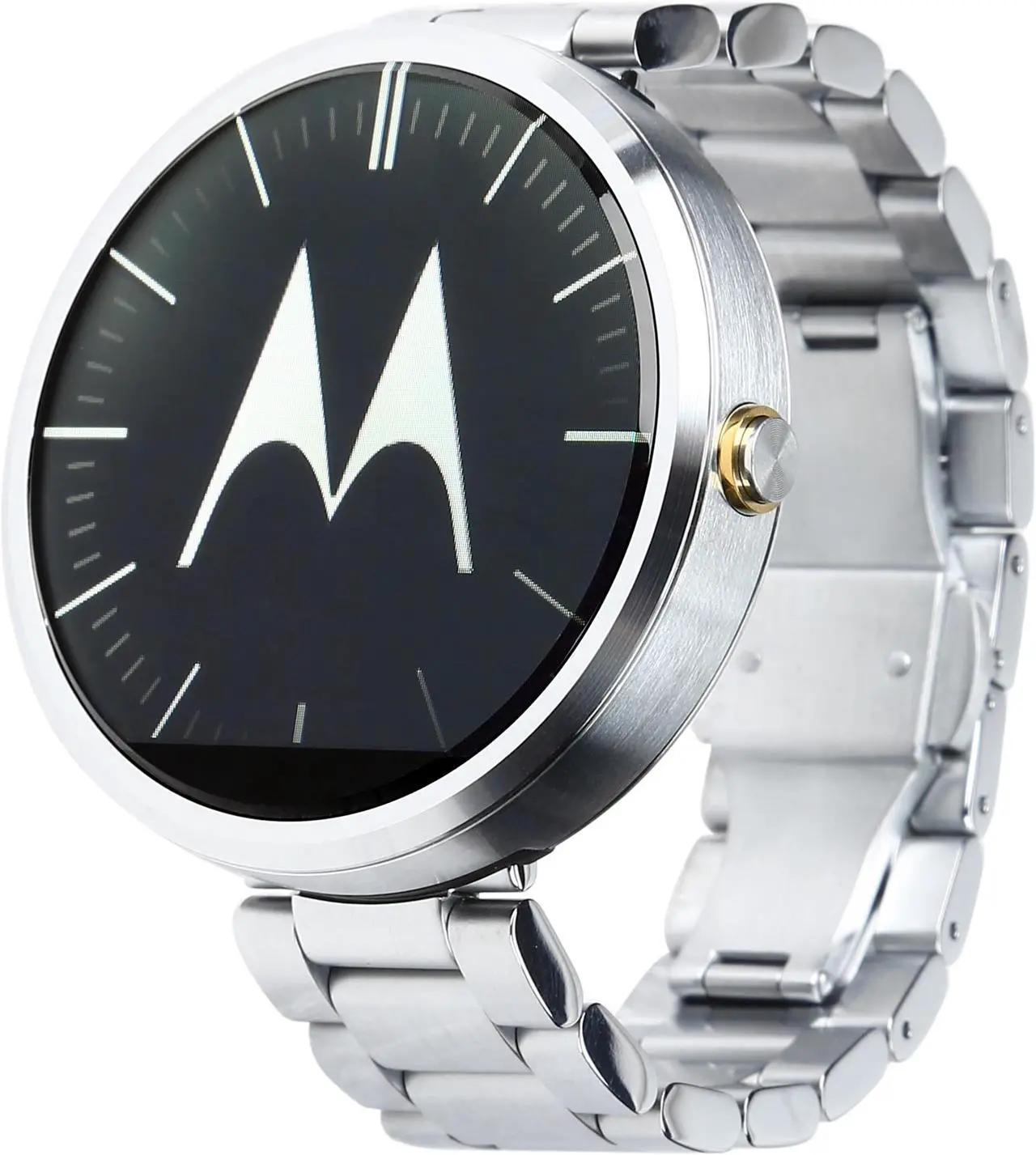 Main image of Motorola Moto 360, Light Finish Case, Light Metal 18mm Band