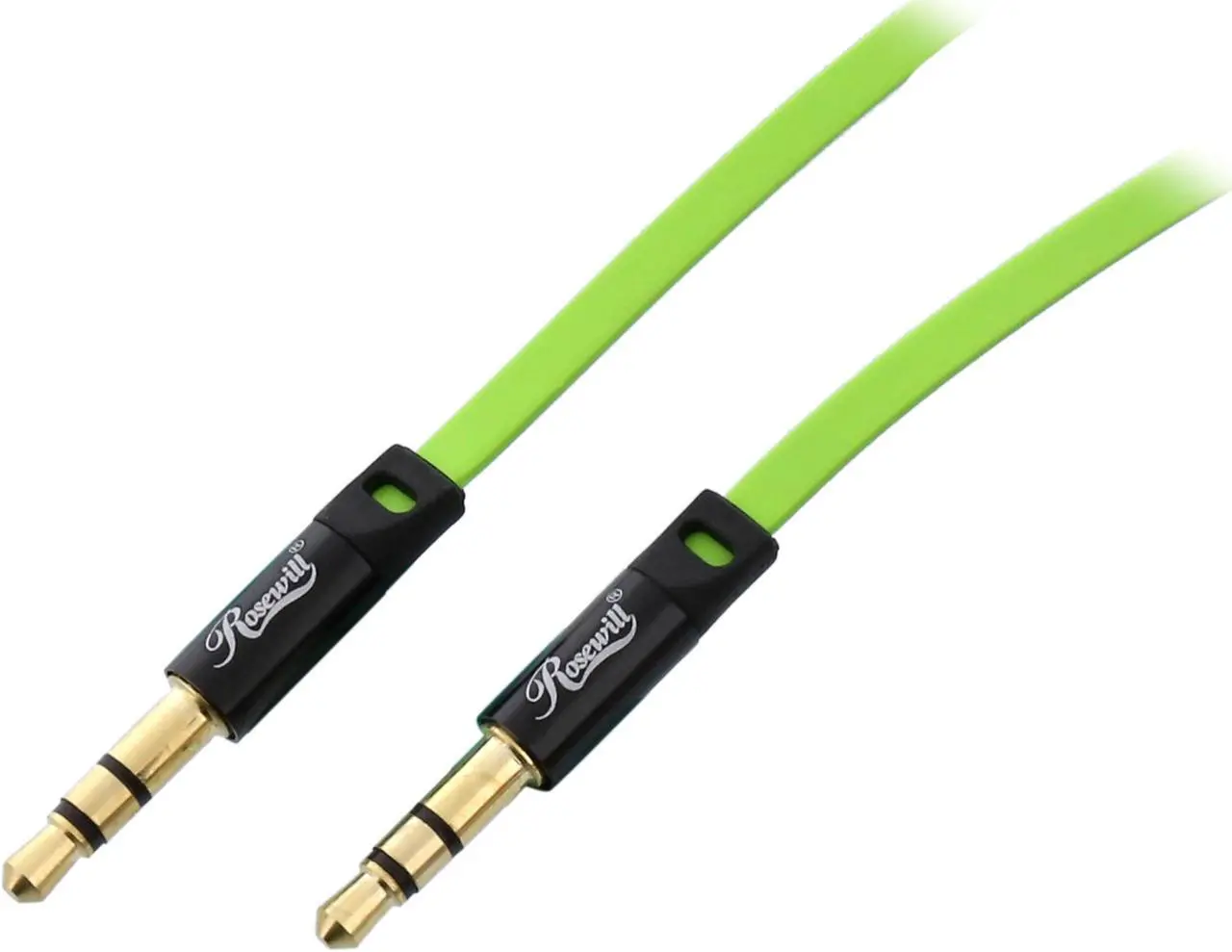 Main image of Rosewill RAC-3GN - 3-Foot 3.5mm Flat Audio Cable, Green