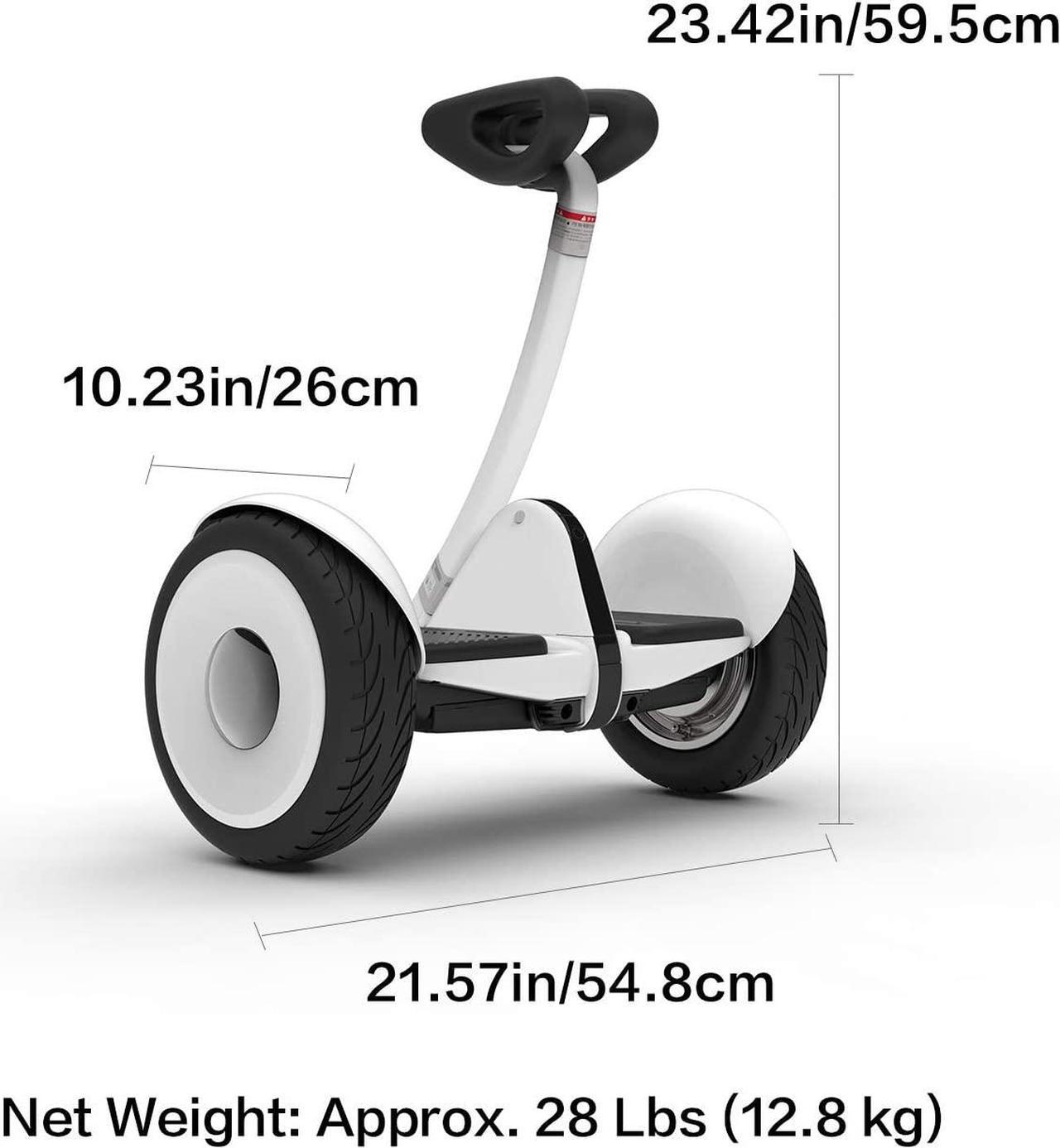 Alt view image 9 of 8 - Segway Ninebot S Smart Self Balancing Transporter - Pro Hoverboard for Adults & Kids - Dual 400W Motors UL2272 Certified (White)