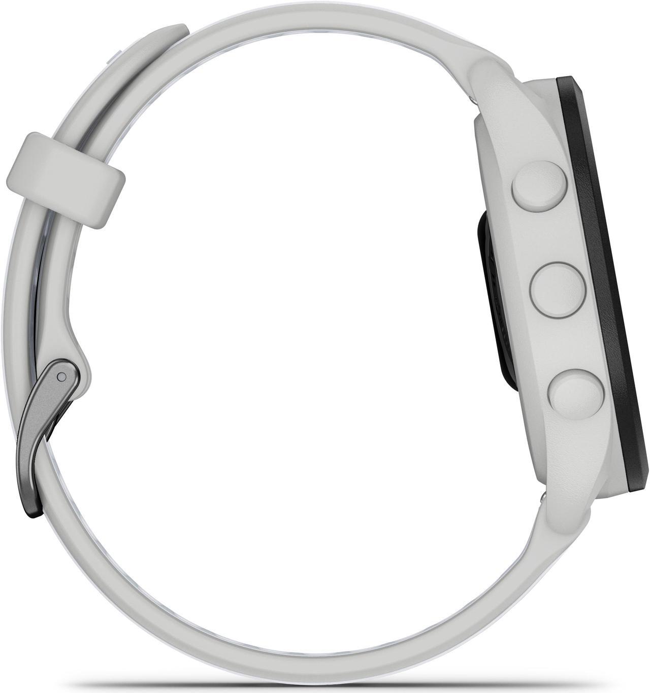 Alt view image 3 of 4 - Garmin Forerunner 165 Music, Mist Grey/Whitestone | GPS Running Smart Watch 010-02863-31