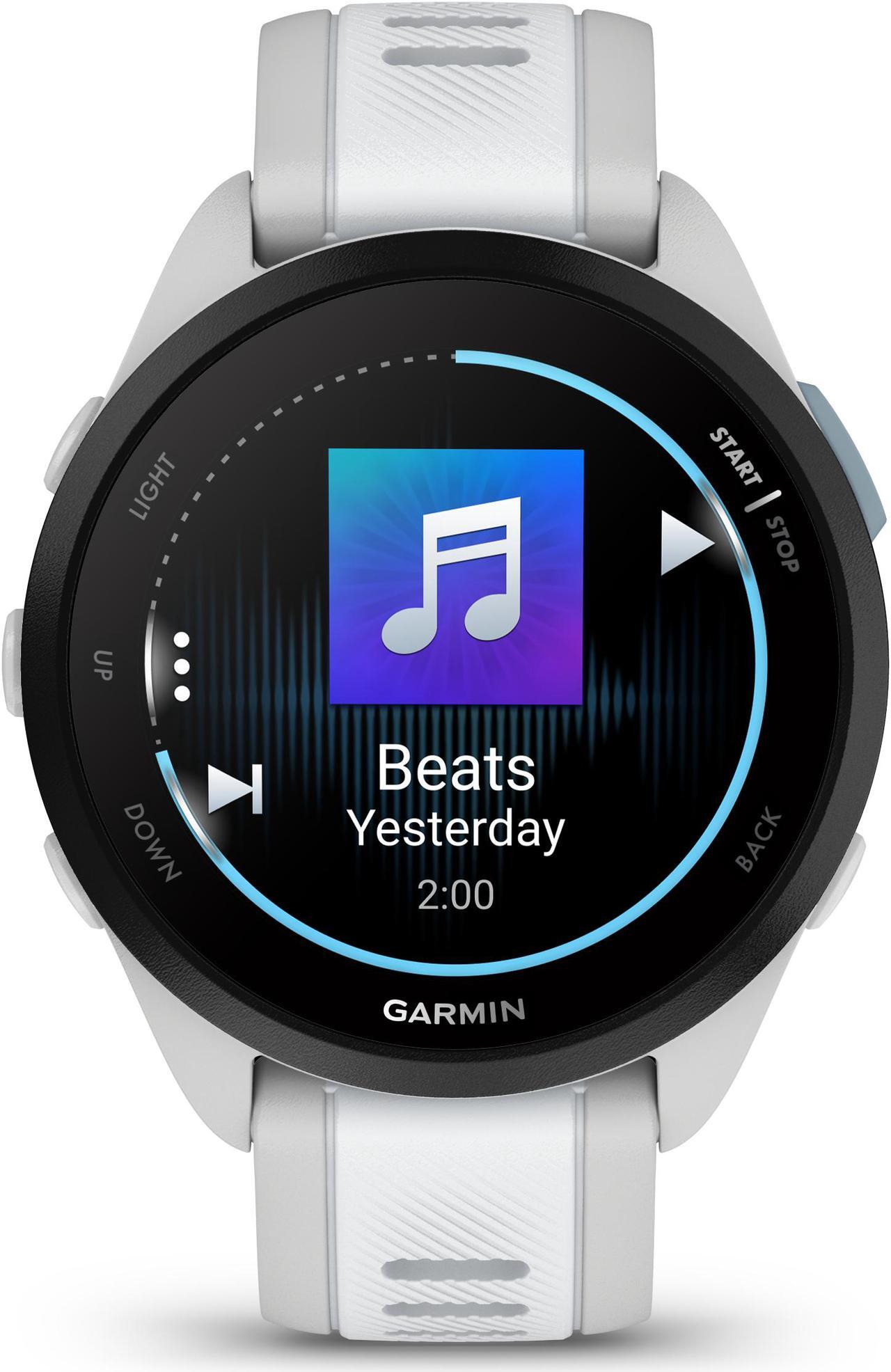 Alt view image 2 of 4 - Garmin Forerunner 165 Music, Mist Grey/Whitestone | GPS Running Smart Watch 010-02863-31