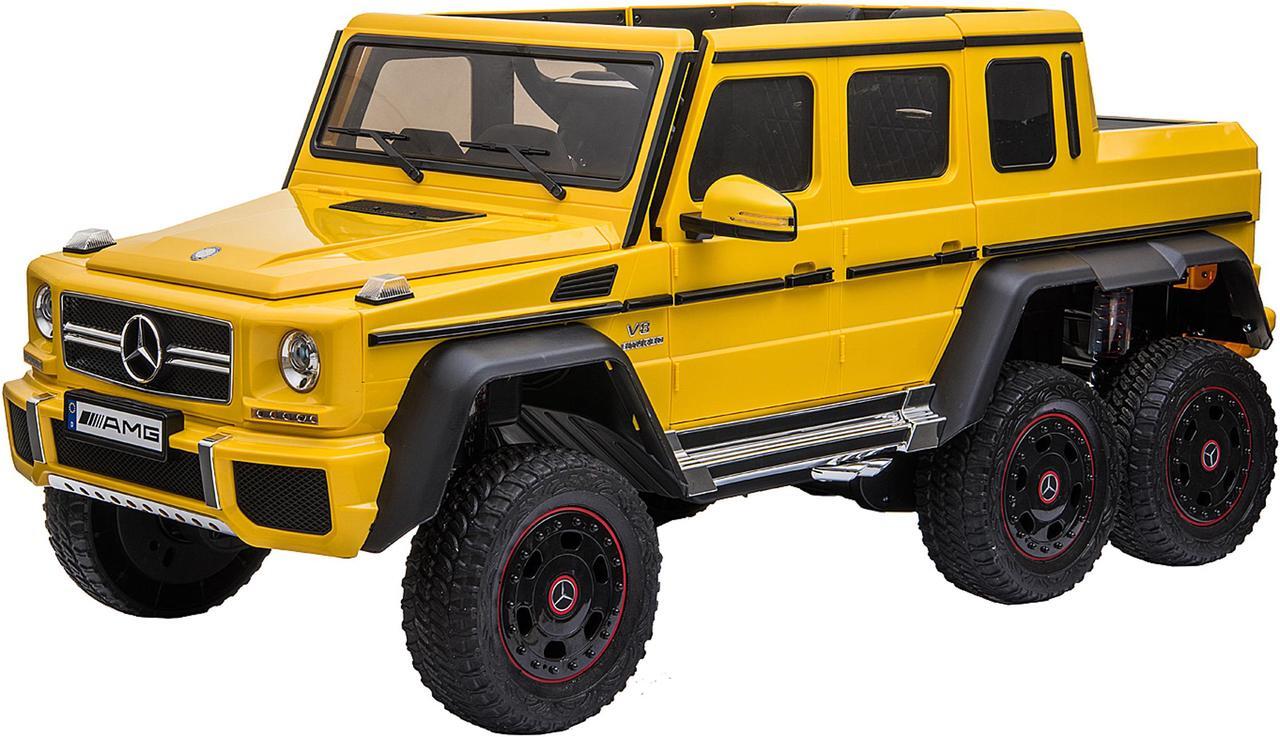 Main image of Kool Karz Mercedes Benz G63 AMG 6x6 12V Electric Ride On Toy Car, Yellow