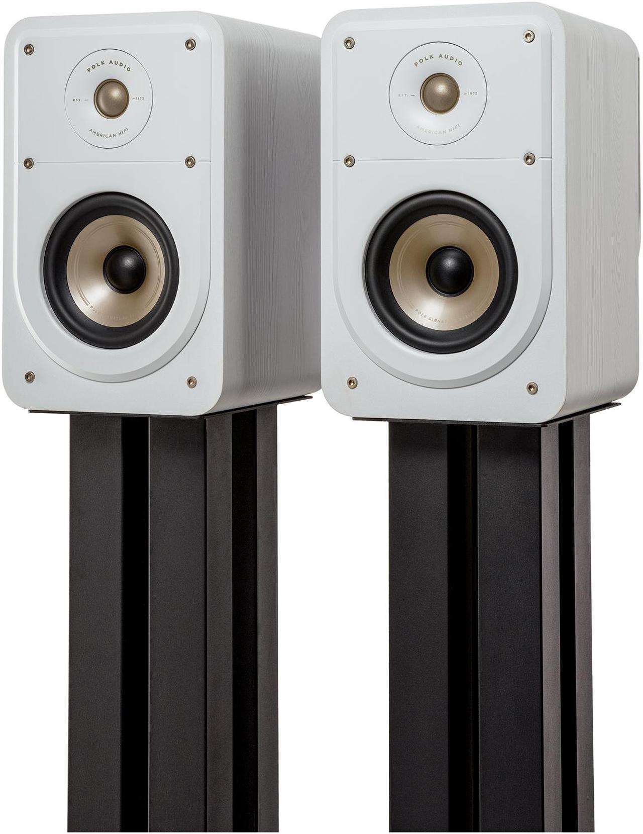 Alt view image 3 of 10 - Polk Small Bookshelf HiFi Home Theater Speaker ES15 White