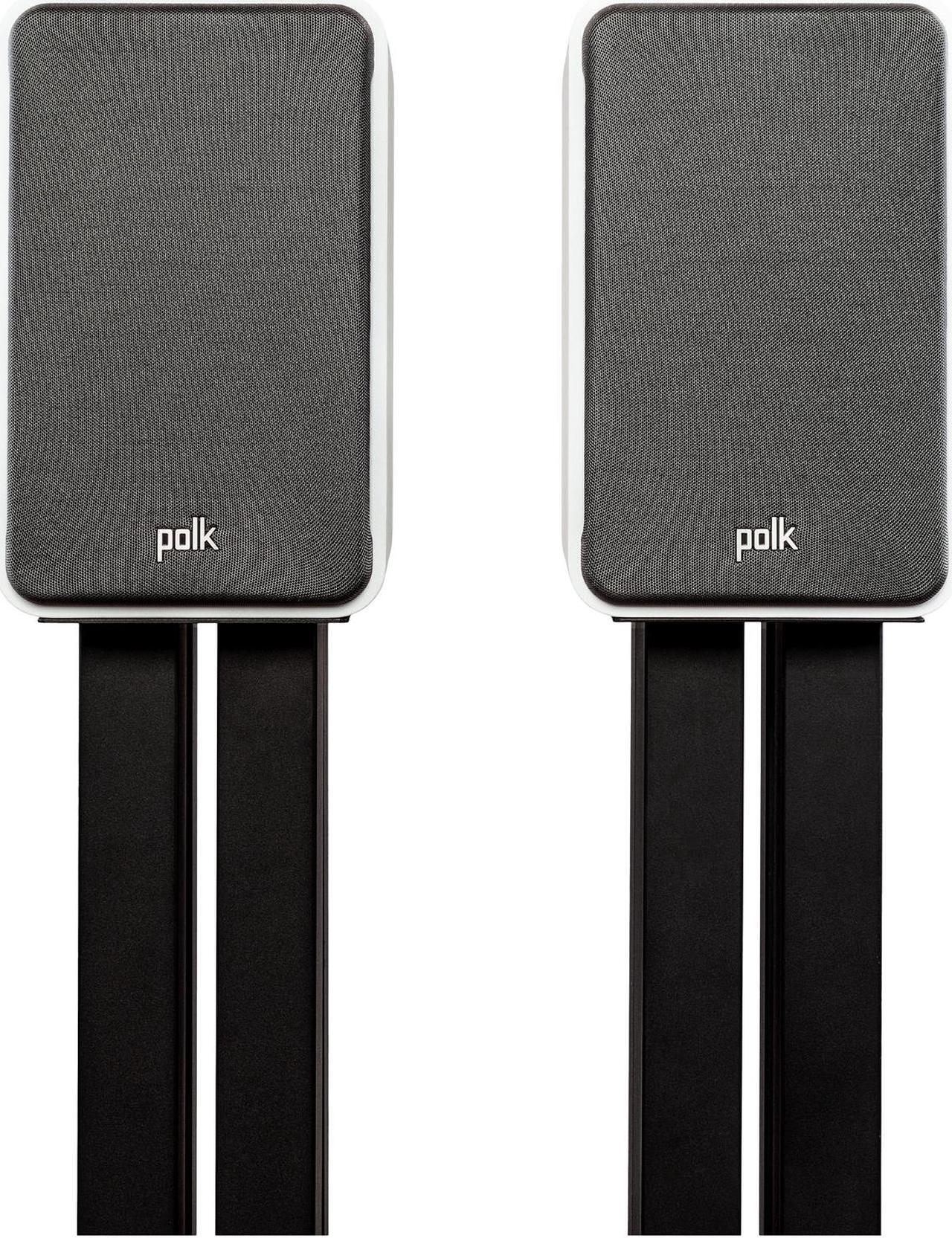 Alt view image 2 of 10 - Polk Small Bookshelf HiFi Home Theater Speaker ES15 White