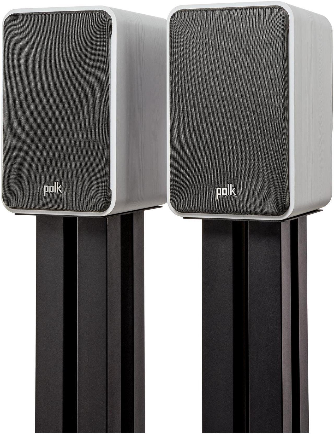 Alt view image 4 of 10 - Polk Small Bookshelf HiFi Home Theater Speaker ES15 White