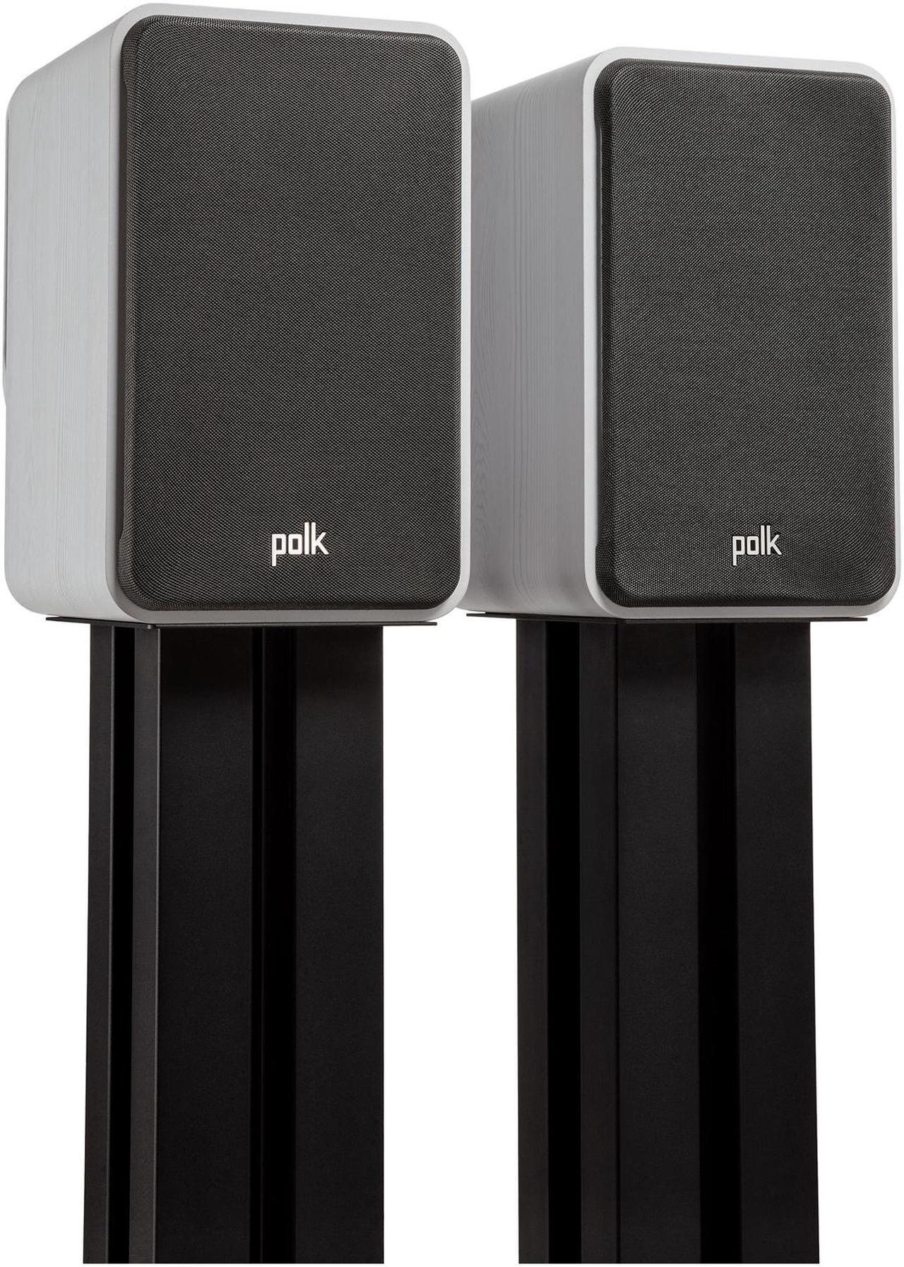 Alt view image 5 of 10 - Polk Small Bookshelf HiFi Home Theater Speaker ES15 White