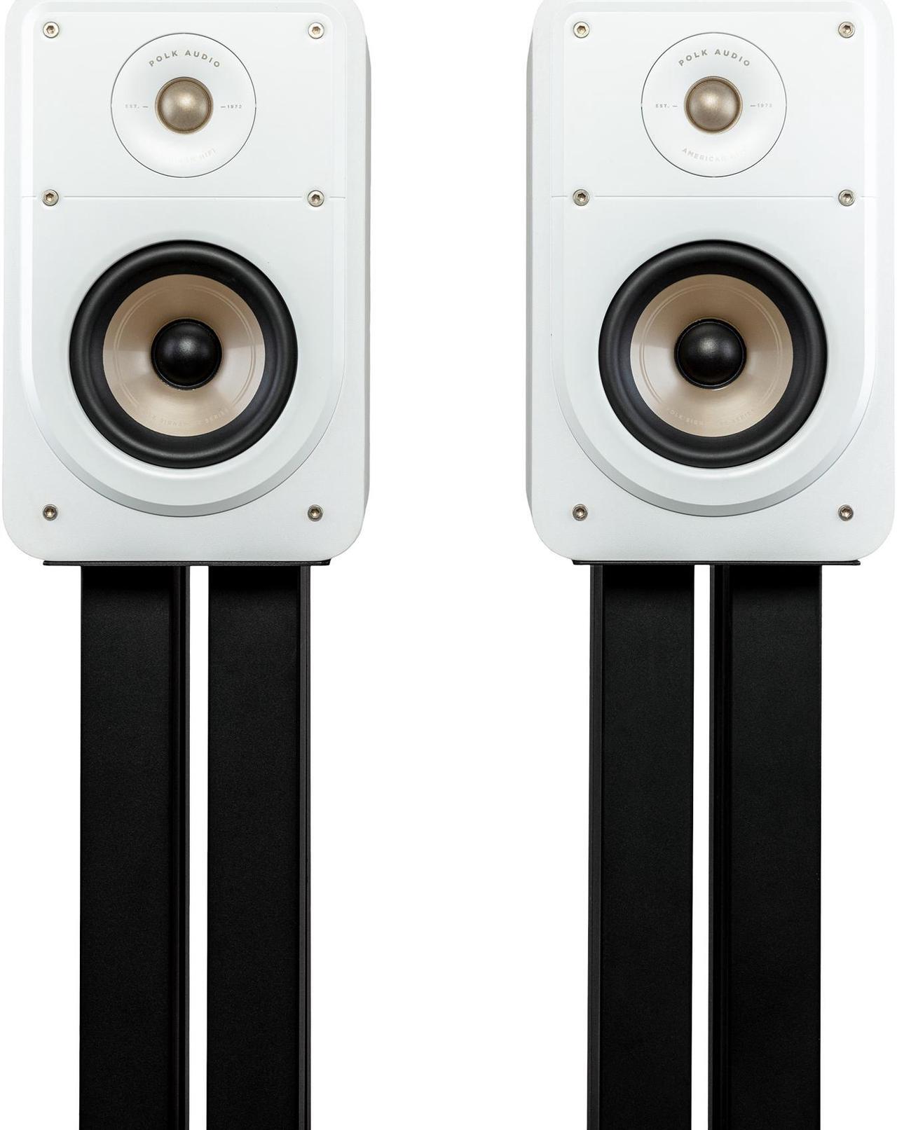 Main image of Polk Small Bookshelf HiFi Home Theater Speaker ES15 White