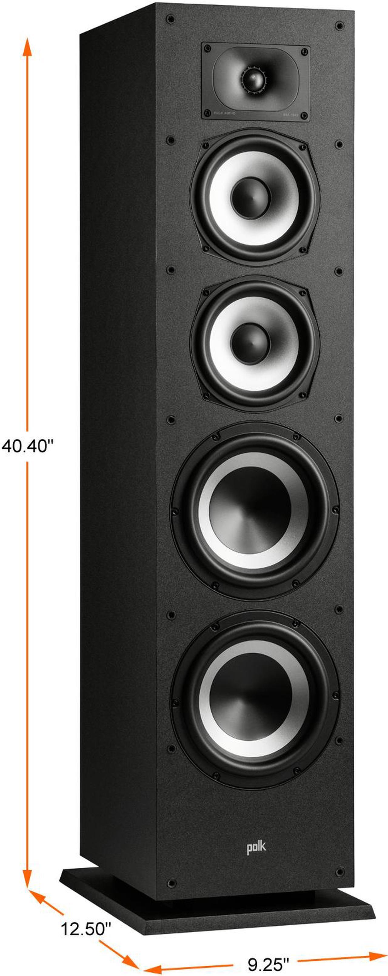 Alt view image 7 of 13 - Polk Audio - Monitor XT70 Tower Speaker - Midnight Black