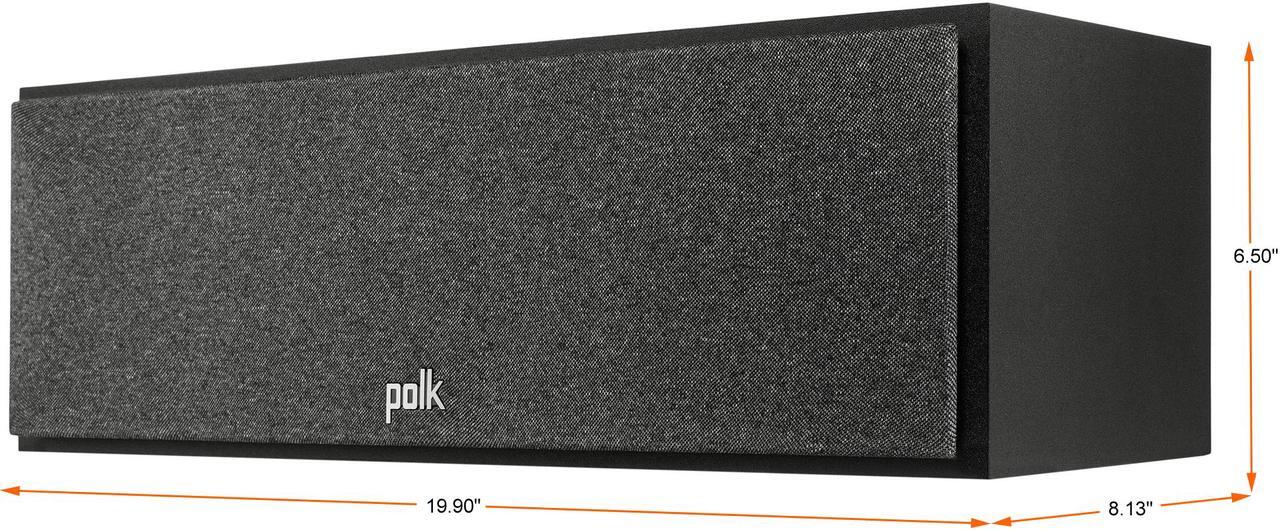 Alt view image 5 of 11 - Polk Audio - Monitor XT30 Center Channel Speaker - Midnight Black