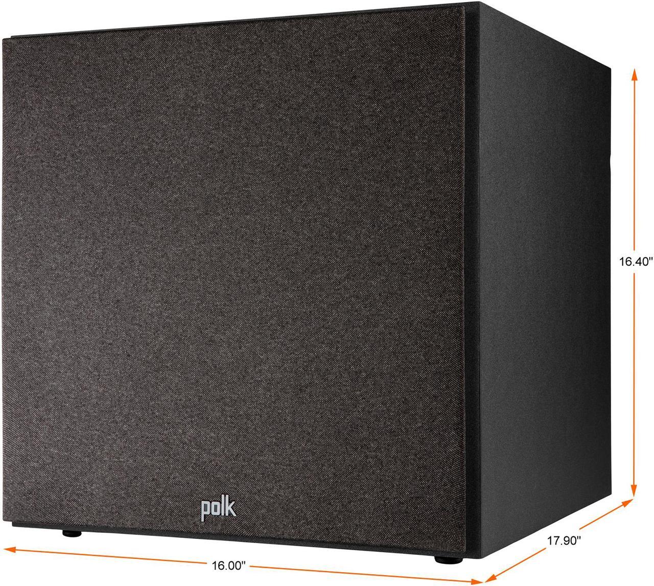 Alt view image 5 of 9 - Polk Audio - Monitor XT12 12" 100W Class A/B Amplifier Subwoofer - Midnight Black