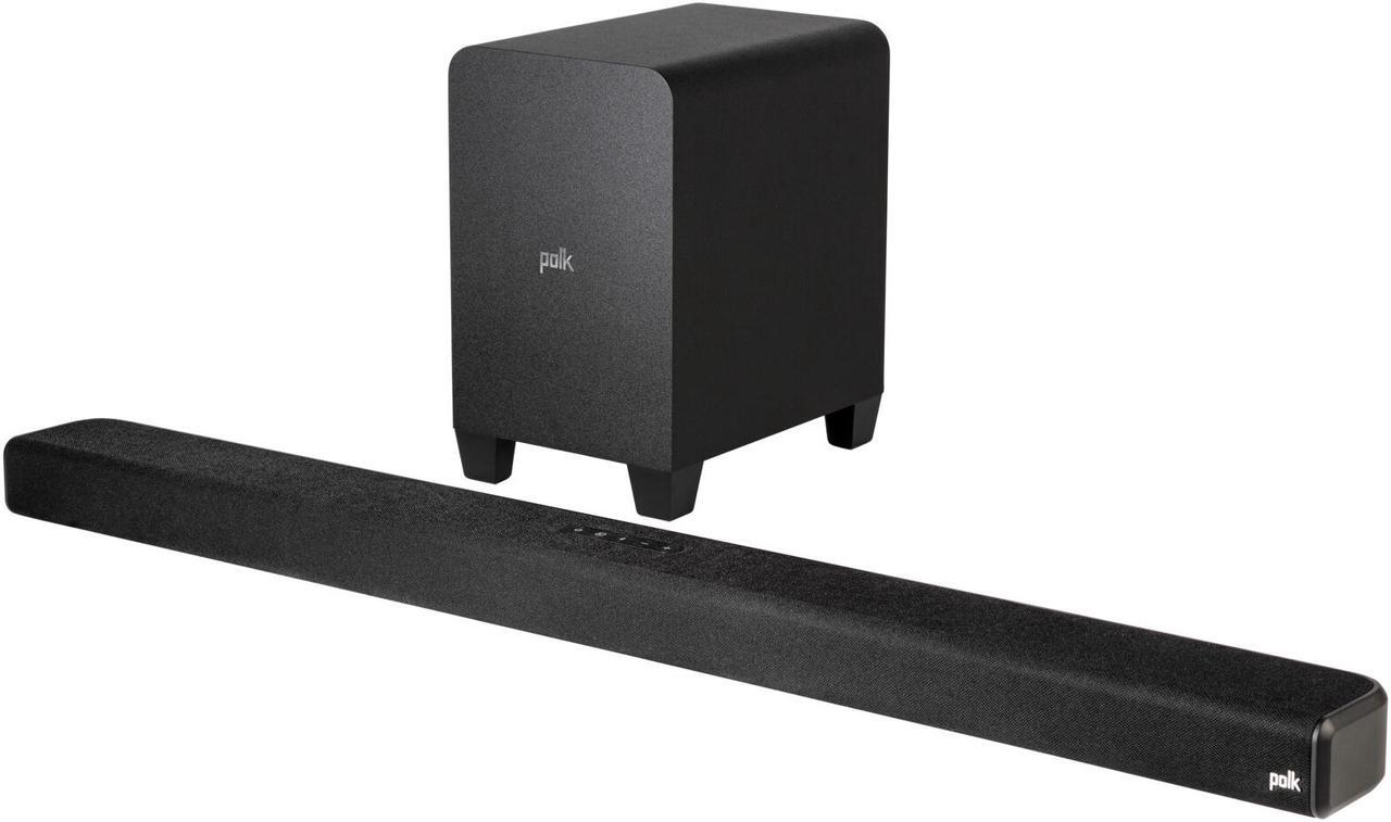Alt view image 9 of 10 - Polk Audio - Signa S4 Ultra-Slim TV Sound Bar with Wireless Subwoofer, Dolby Atmos 3D Surround Sound, Works with 8K, 4K & HD TVs - Black