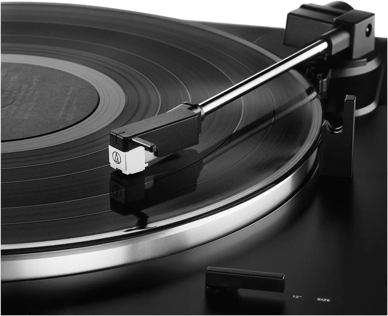 Alt view image 4 of 6 - Audio-Technica AT-LP60XBT-USB-BK Fully Automatic Wireless Belt-Drive Turntable