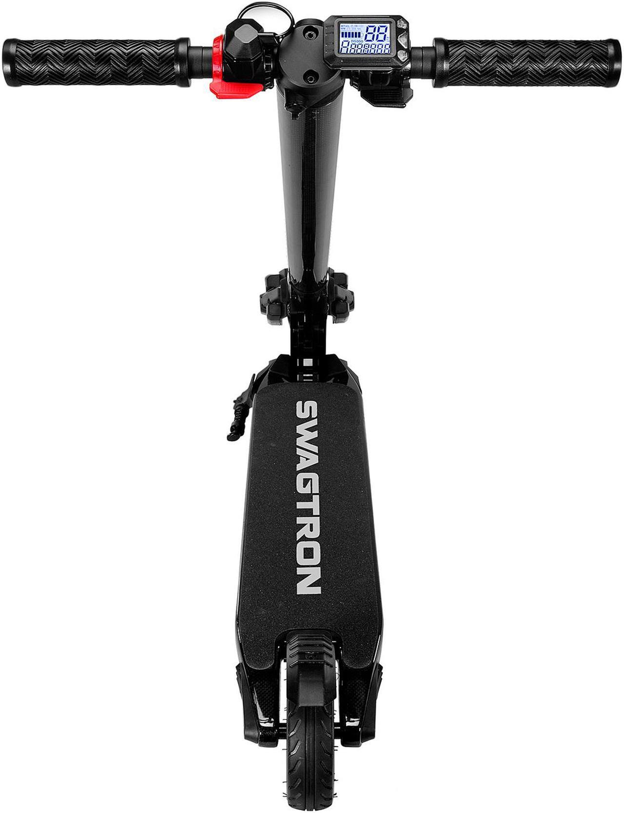 Alt view image 3 of 7 - Swagtron 90088-2 Black SWAGGER-1 COLLASIBLE ELECTRIC SCOOTER