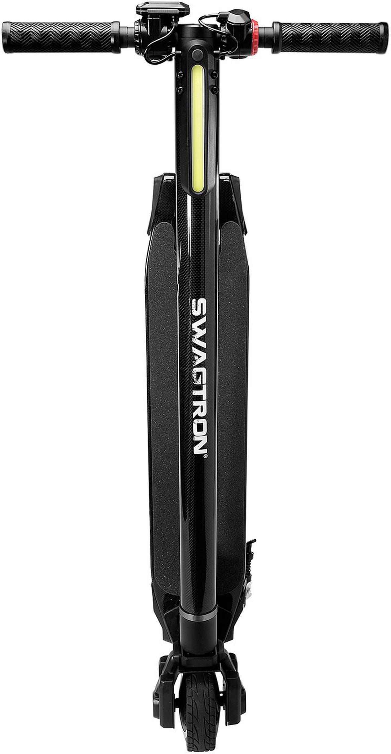 Alt view image 6 of 7 - Swagtron 90088-2 Black SWAGGER-1 COLLASIBLE ELECTRIC SCOOTER