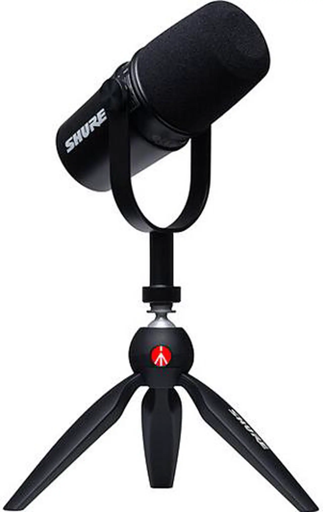 Main image of Shure MV7 USB Microphone with Manfrotto Pixi Mini Tripod Bundle - MV7-K-BNDL