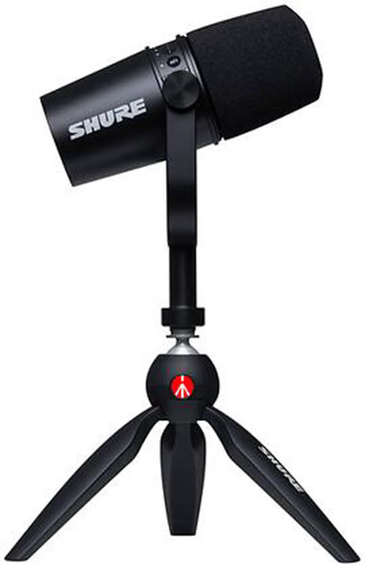 Alt view image 2 of 5 - Shure MV7 USB Microphone with Manfrotto Pixi Mini Tripod Bundle - MV7-K-BNDL