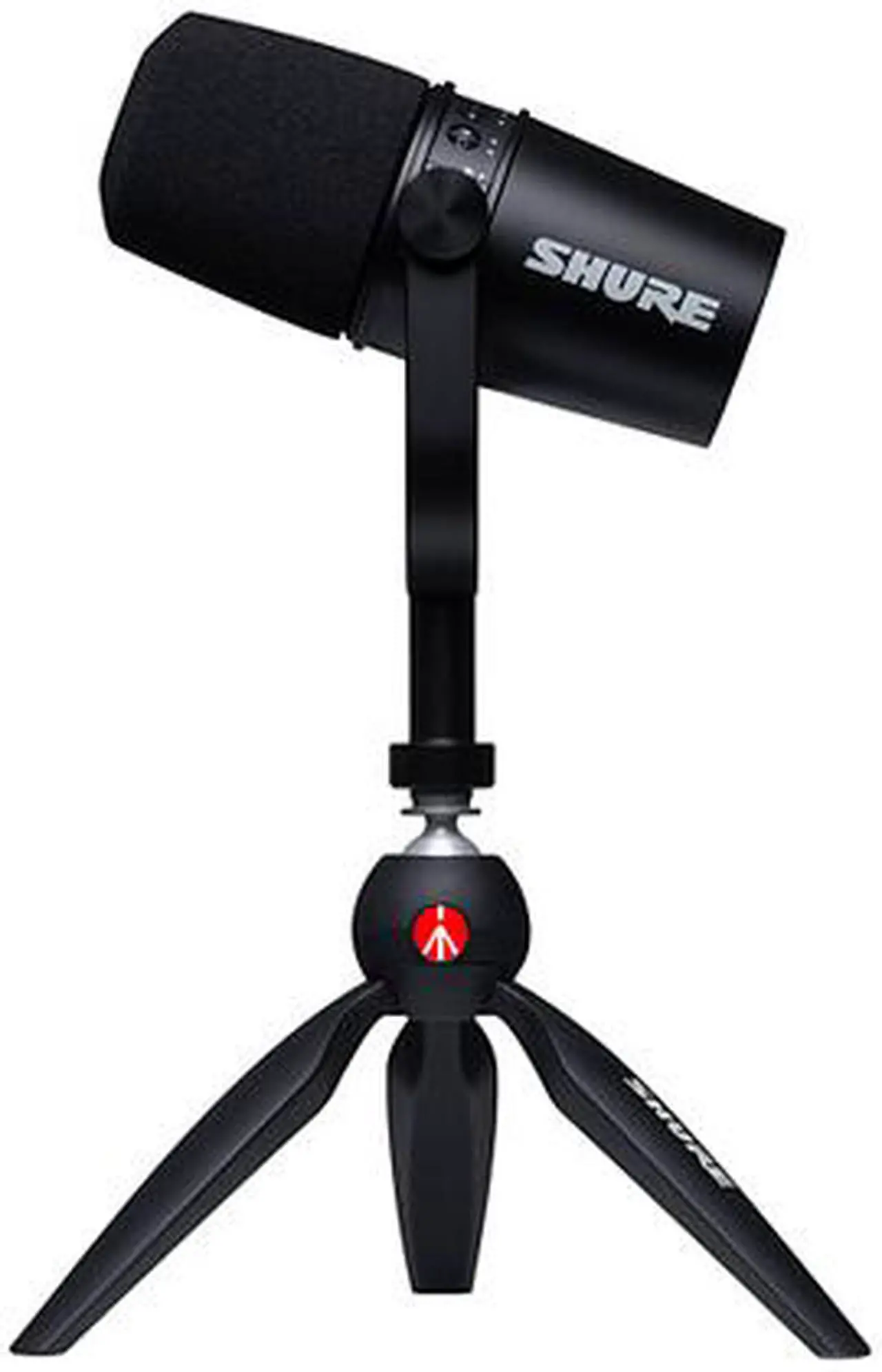 Alt view image 3 of 5 - Shure MV7 USB Microphone with Manfrotto Pixi Mini Tripod Bundle - MV7-K-BNDL