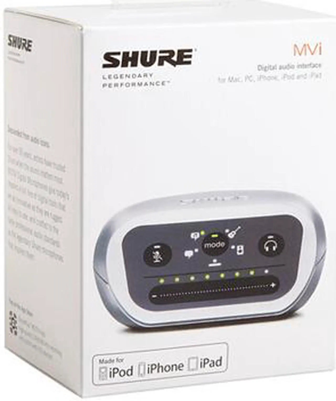 Alt view image 4 of 4 - Shure MOTIV MVI-DIG MVI Microphone Interface