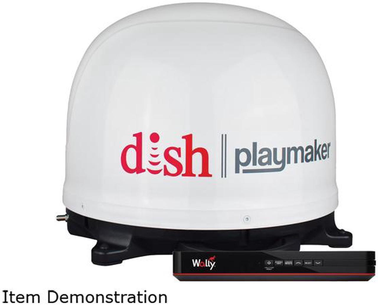 Main image of Winegard PL7000R DISH Playmaker HD Portable Satellite Antenna with Wally HD Satellite Receiver Bundle- White