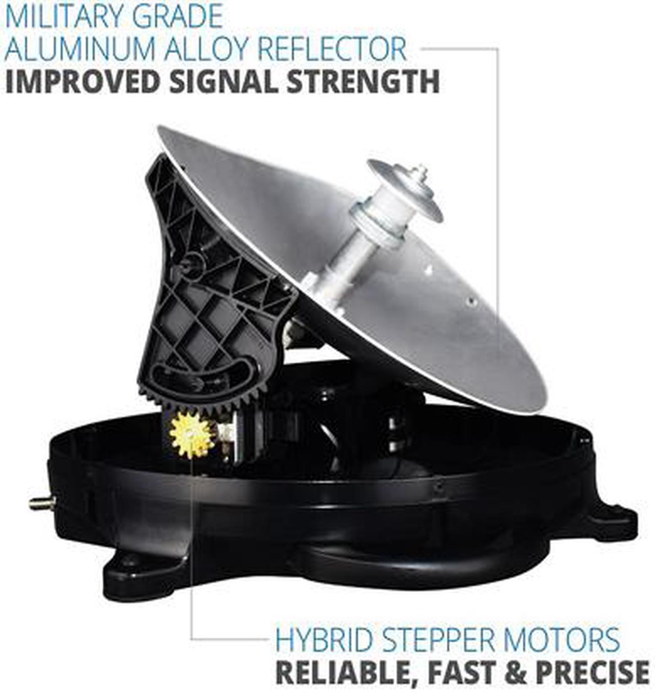 Alt view image 2 of 2 - Winegard PL7000R DISH Playmaker HD Portable Satellite Antenna with Wally HD Satellite Receiver Bundle- White