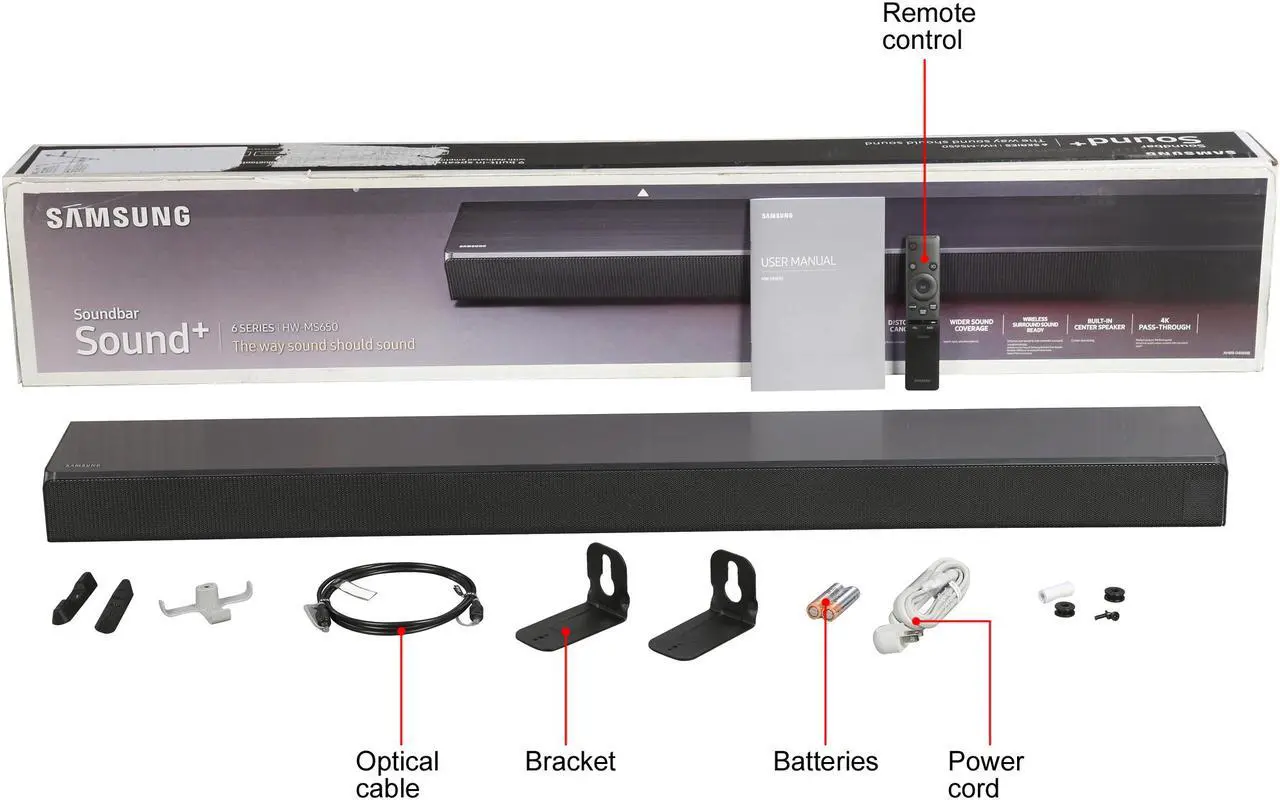 Alt view image 8 of 8 - Samsung HW-MS650/ZA Sound+ Premium Soundbar