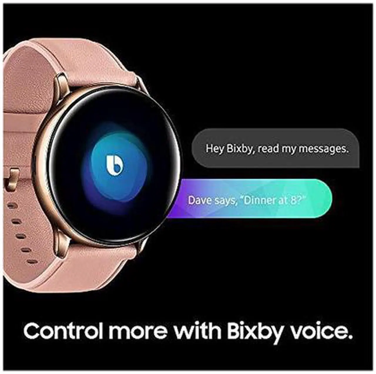 Alt view image 12 of 13 - Samsung Galaxy Watch Active 2 (40mm, GPS, Bluetooth) Smart Watch with Advanced Health Monitoring, Fitness Tracking, and Long Lasting Battery - Pink Gold