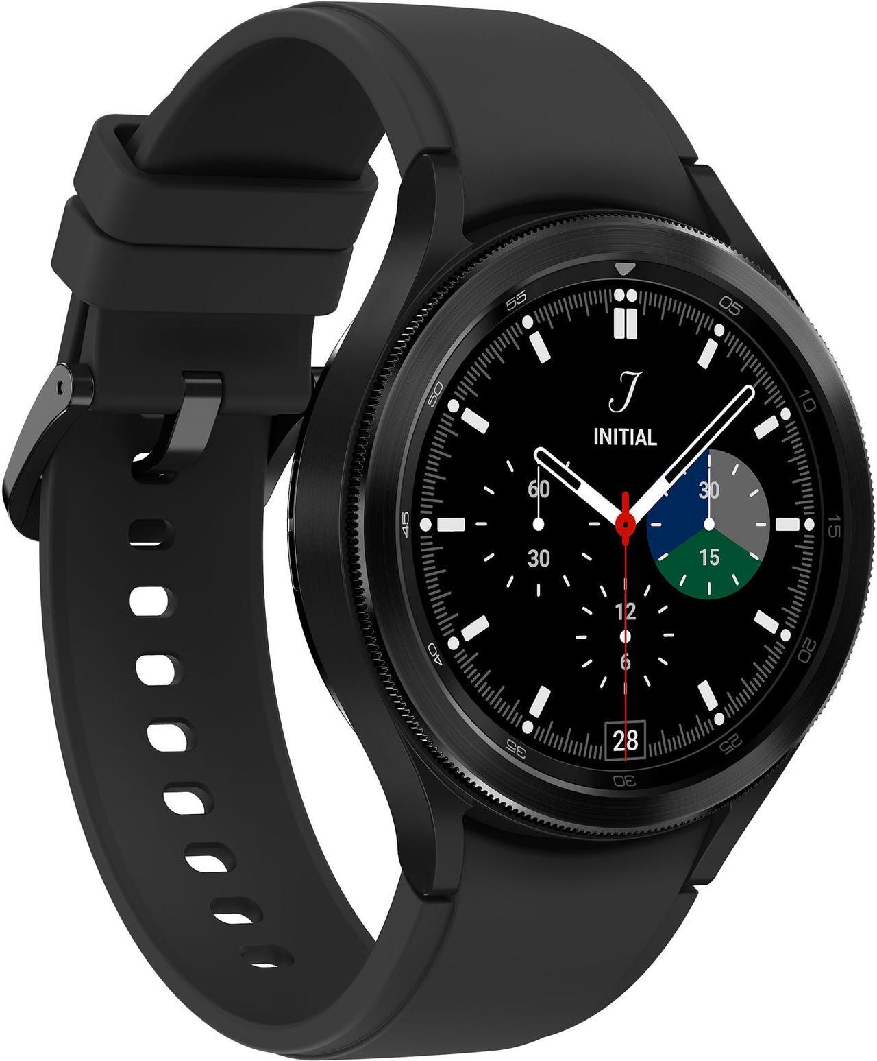 Main image of Samsung Galaxy Watch 4 Classic Smart Watch 46mm Bluetooth Stainless Steel Black