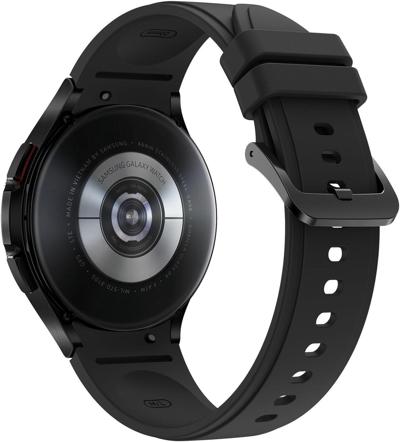 Alt view image 5 of 6 - Samsung Galaxy Watch 4 Classic Smart Watch 46mm Bluetooth Stainless Steel Black