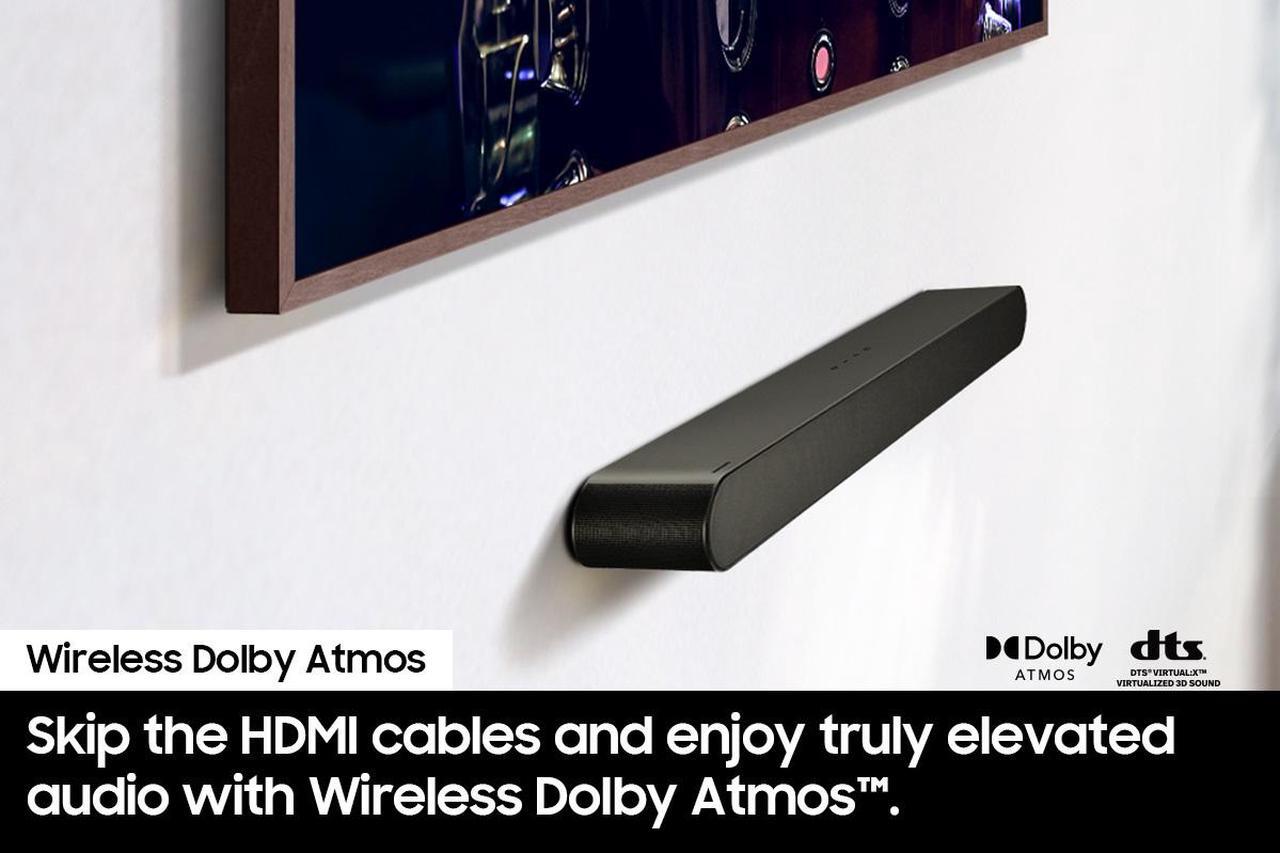 Alt view image 6 of 7 - Samsung S-series All-in-one 5.0ch. Wireless Dolby ATMOS Soundbar w/ Q-Symphony (HW-S60D/ZA)