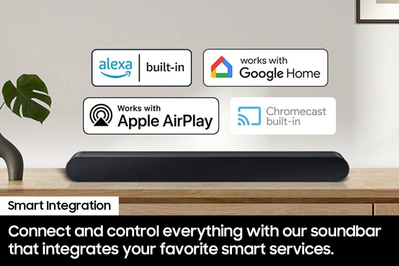 Alt view image 7 of 7 - Samsung S-series All-in-one 5.0ch. Wireless Dolby ATMOS Soundbar w/ Q-Symphony (HW-S60D/ZA)