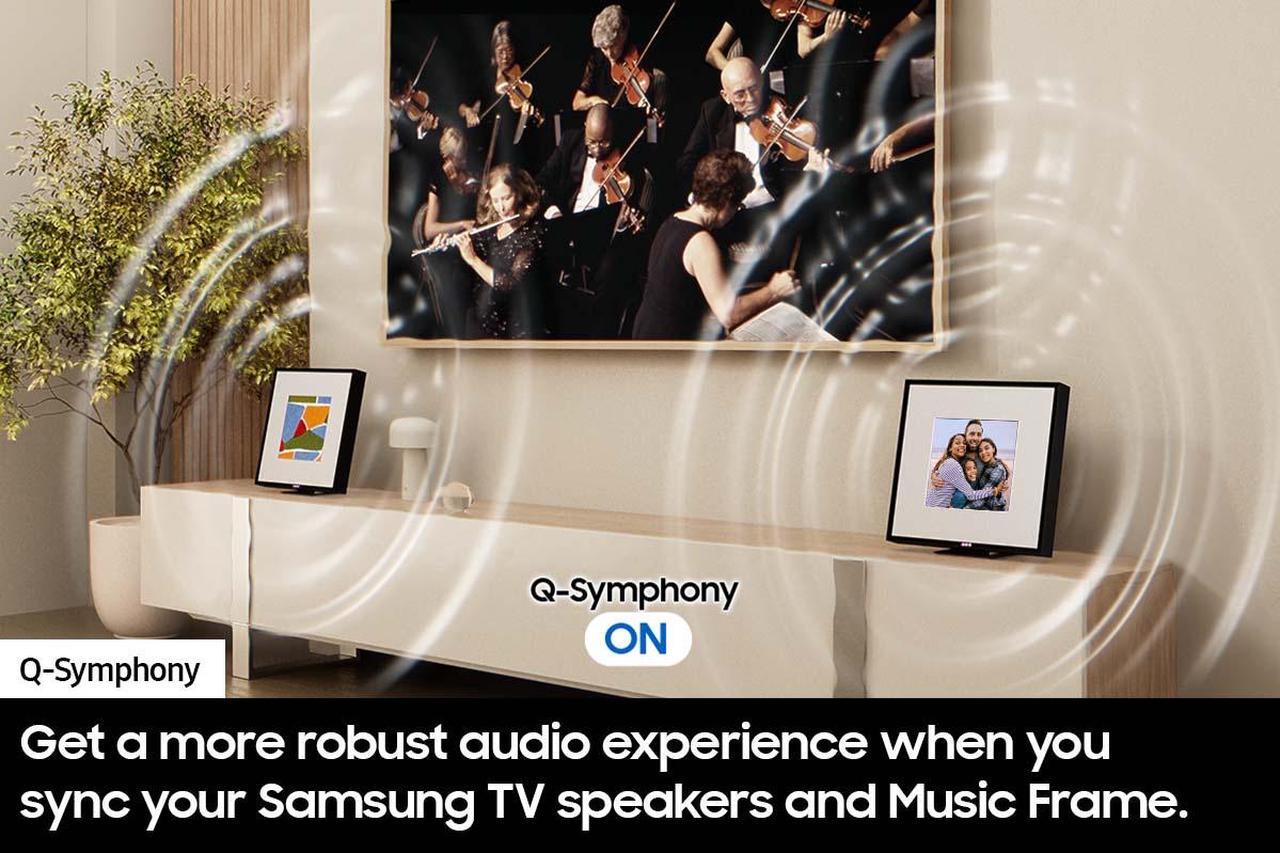 Alt view image 5 of 10 - Samsung Innovative photo frame music speaker w/Q-Symphony (HW-LS60D/ZA)