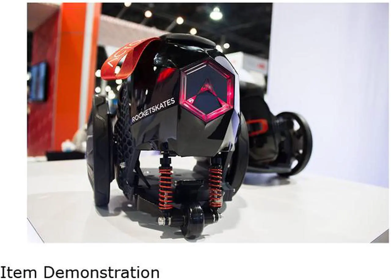 Alt view image 3 of 5 - ACTON R10 RocketSkates - The World's First Smart Electric Skates - Black
