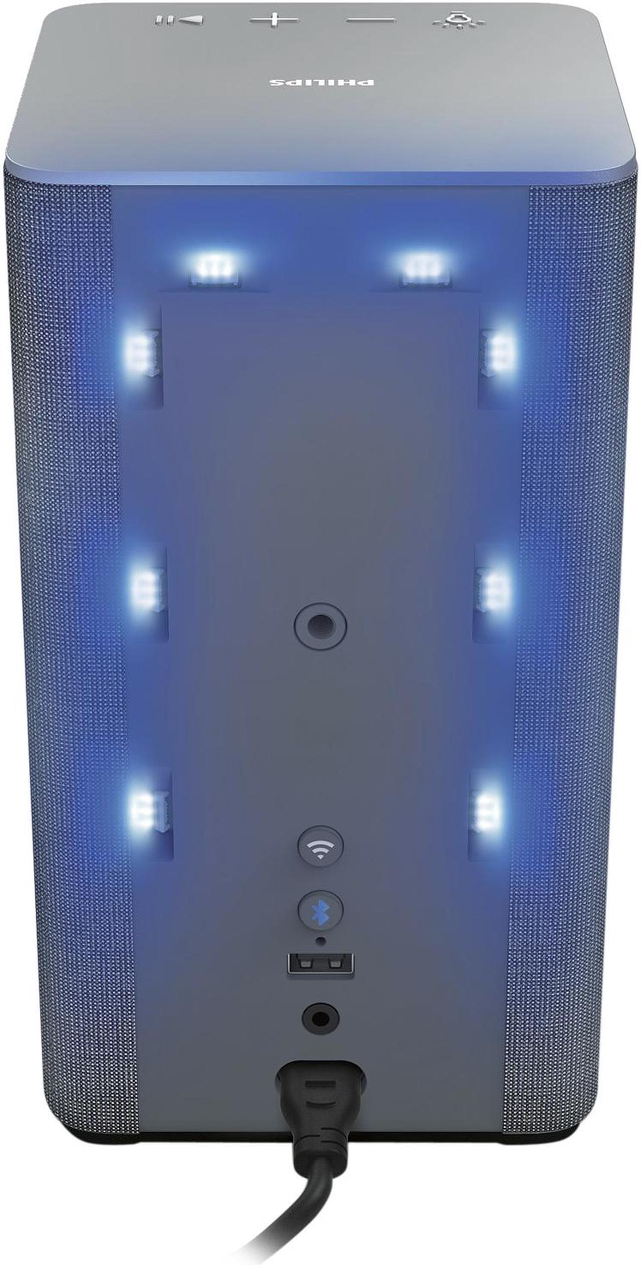Alt view image 6 of 7 - Philips W6205 Wireless Speaker 3.5 Woofer 1 Tweeter 2 Passive Rad