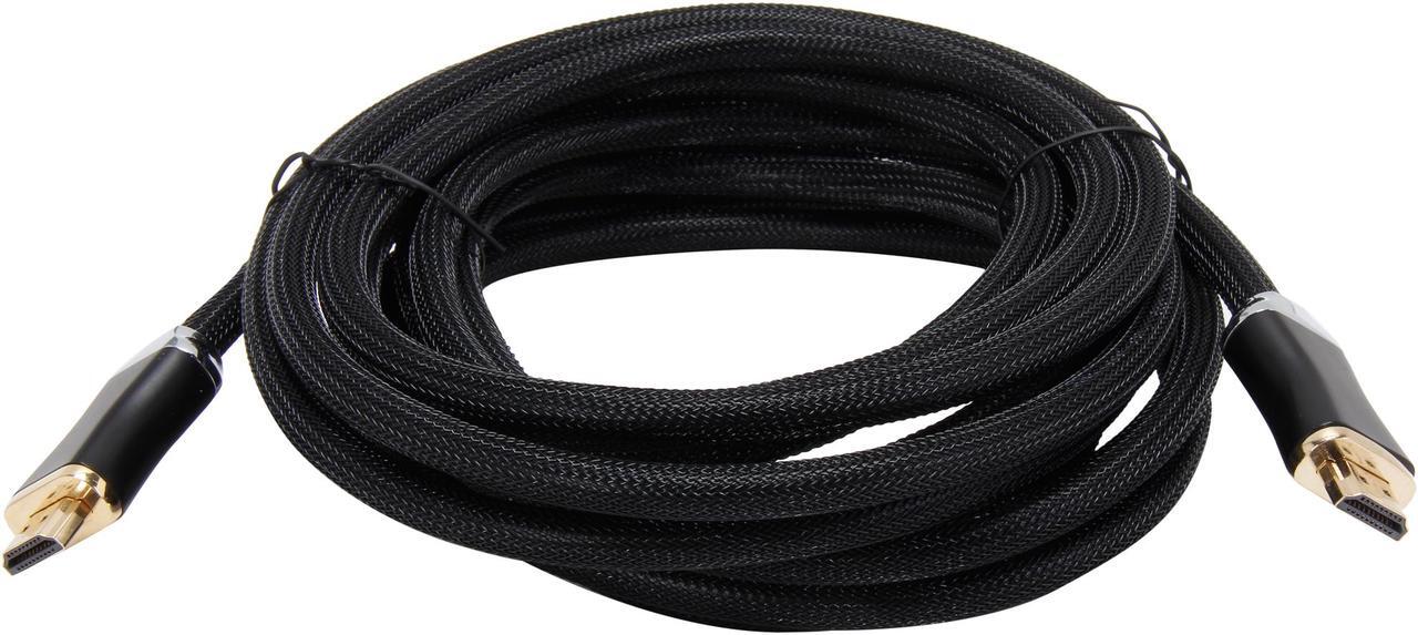 Alt view image 2 of 3 - VCOM VC-H14/15M 15 ft. Black HDMI 1.4V Type A to A High Speed with Ethernet Pure Copper HDMI® 1.4V Type A to A High Speed with Ethernet Pure Copper Cable Gold Plated Male to Male