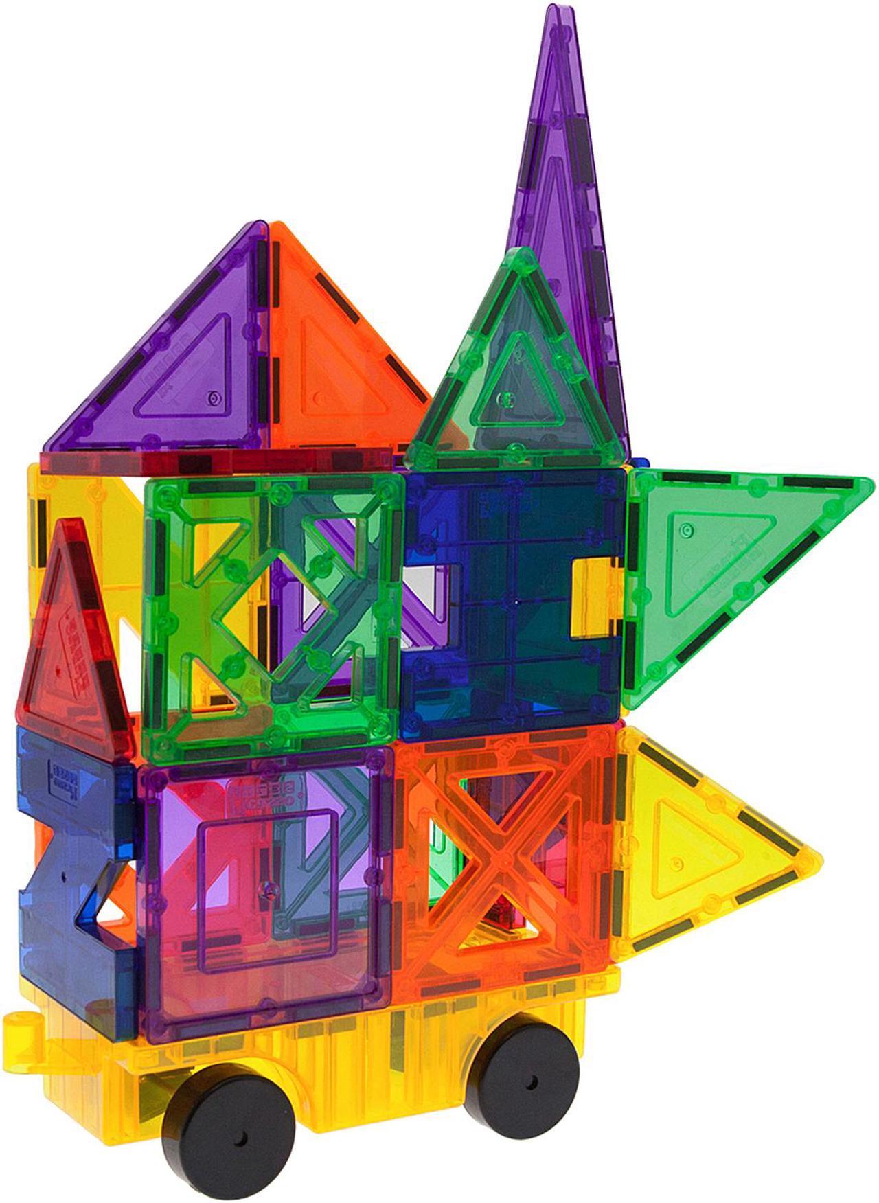 Alt view image 3 of 7 - PicassoTiles 26-Piece Building Blocks 26pcs Inspirational Kit 3D Building Construction Toys Clear Magnetic Stacking Set STEM Playboards Magnet Felt Tiles Novelty Games, Creativity Beyond Imagination