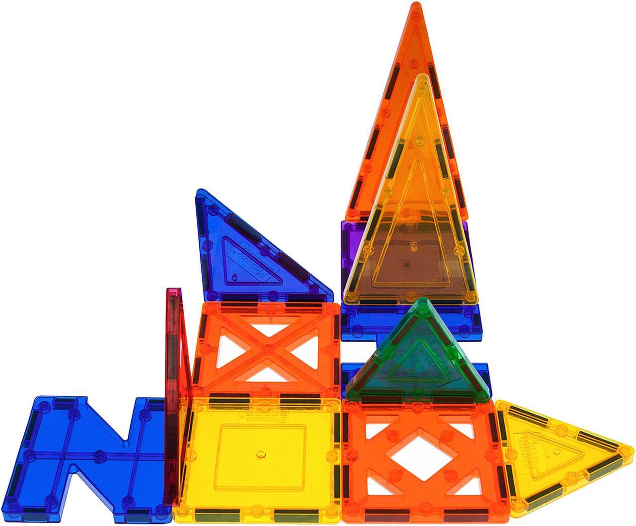 Alt view image 4 of 7 - PicassoTiles 26-Piece Building Blocks 26pcs Inspirational Kit 3D Building Construction Toys Clear Magnetic Stacking Set STEM Playboards Magnet Felt Tiles Novelty Games, Creativity Beyond Imagination