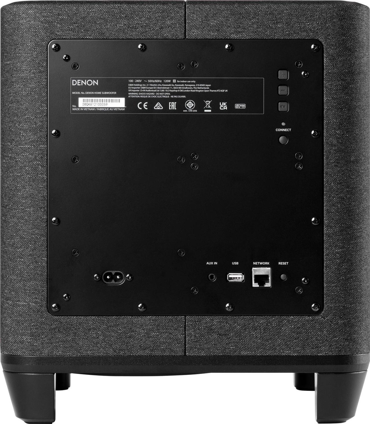 Alt view image 3 of 3 - Denon - Home Wireless Subwoofer with Built-in HEOS - Black